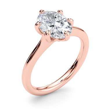 6-Prong Oval Solitaire Engagement Ring – Oval Lab Diamond Engagement Ring in 18K Gold | Just Brilliant – view 13