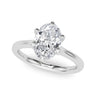 6-Prong Oval Solitaire Engagement Ring – Oval Lab Diamond Engagement Ring in 18K Gold | Just Brilliant
