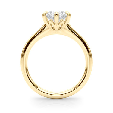 6-Prong Oval Solitaire Engagement Ring – Oval Lab Diamond Engagement Ring in 18K Gold | Just Brilliant – view 7