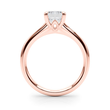 Solitaire Emerald Cut Engagement Ring – Emerald Cut Emerald Engagement Ring in 18K Gold | Just Brilliant – view 11