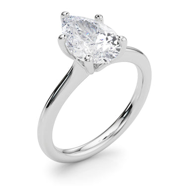 Solitaire 7.5X5.25 Pear Shape – Pear-Shaped Lab Diamond Jewelry in 18K Gold | Just Brilliant – lifestyle view