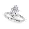 Solitaire 7.5X5.25 Pear Shape – Pear-Shaped Lab Diamond Jewelry in 18K Gold | Just Brilliant