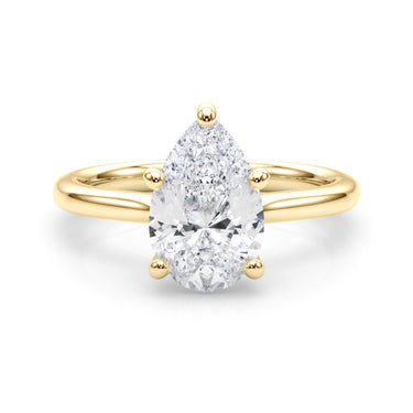 Solitaire 7.5X5.25 Pear Shape – Pear-Shaped Lab Diamond Jewelry in 18K Gold | Just Brilliant – view 8