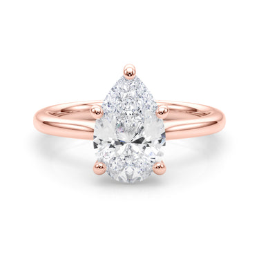 Solitaire 7.5X5.25 Pear Shape – Pear-Shaped Lab Diamond Jewelry in 18K Gold | Just Brilliant – view 12