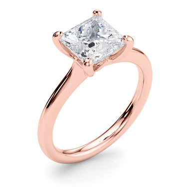Solitaire Princess Cut Engagement Ring – Princess Cut Lab Diamond Engagement Ring in 18K Gold | Just Brilliant – view 12