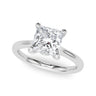 Solitaire Princess Cut Engagement Ring – Princess Cut Lab Diamond Engagement Ring in 18K Gold | Just Brilliant