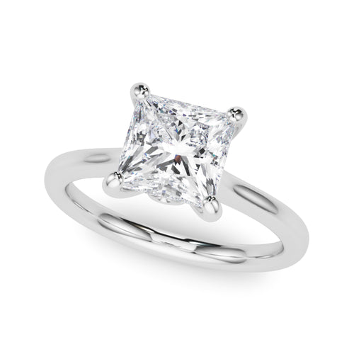 Solitaire Princess Cut Engagement Ring