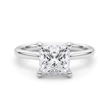 Solitaire Princess Cut Engagement Ring – Princess Cut Lab Diamond Engagement Ring in 18K Gold | Just Brilliant – lifestyle...