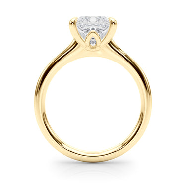 Solitaire Princess Cut Engagement Ring – Princess Cut Lab Diamond Engagement Ring in 18K Gold | Just Brilliant – view 7