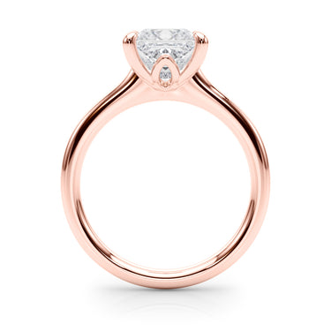 Solitaire Princess Cut Engagement Ring – Princess Cut Lab Diamond Engagement Ring in 18K Gold | Just Brilliant – view 11