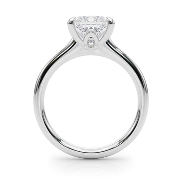 Solitaire Princess Cut Engagement Ring – Princess Cut Lab Diamond Engagement Ring in 18K Gold | Just Brilliant – detail view
