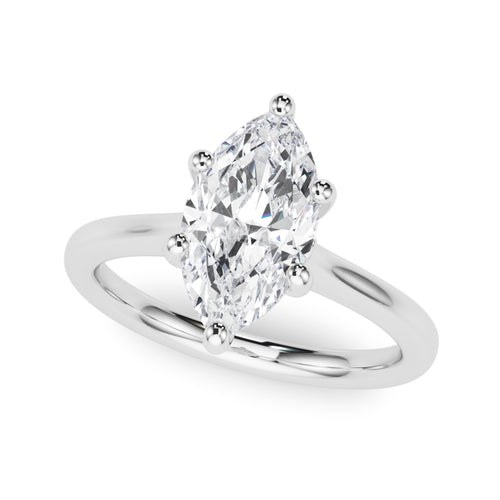 Solitaire Marquise Engagement Ring
