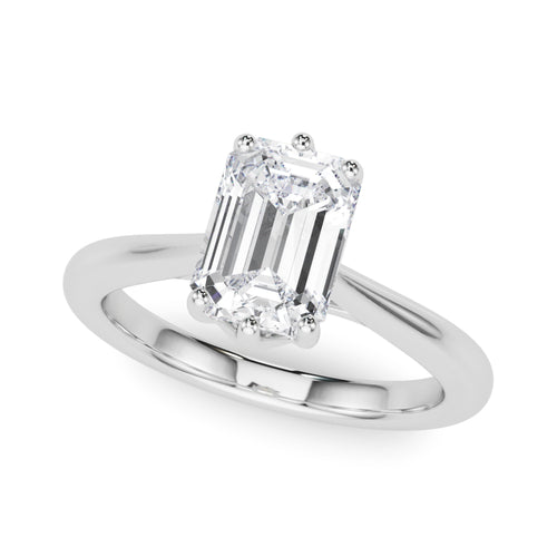 6-Prong Solitaire Emerald Cut Engagement Ring