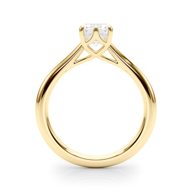 6-Prong Solitaire Emerald Cut Engagement Ring – Emerald Cut Emerald Engagement Ring in 18K Gold | Just Brilliant – view 7