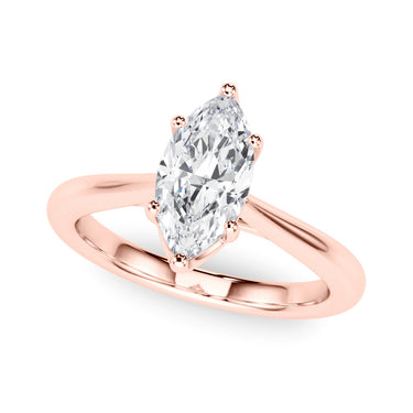 6-Prong Solitaire Marquise Engagement Ring – Marquise Lab Diamond Engagement Ring in 18K Gold | Just Brilliant – view 10