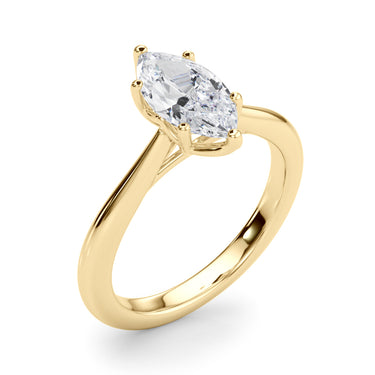 6-Prong Solitaire Marquise Engagement Ring – Marquise Lab Diamond Engagement Ring in 18K Gold | Just Brilliant – view 9