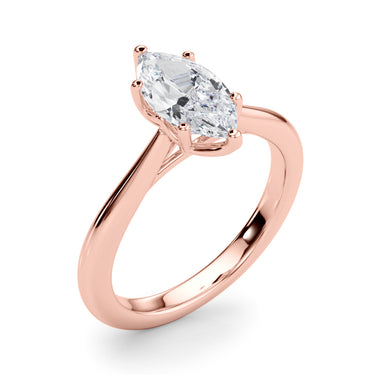 6-Prong Solitaire Marquise Engagement Ring – Marquise Lab Diamond Engagement Ring in 18K Gold | Just Brilliant – view 13