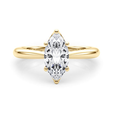 6-Prong Solitaire Marquise Engagement Ring – Marquise Lab Diamond Engagement Ring in 18K Gold | Just Brilliant – view 8