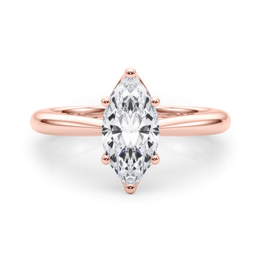 6-Prong Solitaire Marquise Engagement Ring – Marquise Lab Diamond Engagement Ring in 18K Gold | Just Brilliant – view 12