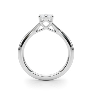 6-Prong Solitaire Marquise Engagement Ring – Marquise Lab Diamond Engagement Ring in 18K Gold | Just Brilliant – detail view