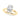 Solitaire Oval Engagement Ring – Oval Lab Diamond Engagement Ring in 18K Gold | Just Brilliant – angle view