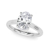 Solitaire Oval Engagement Ring – Oval Lab Diamond Engagement Ring in 18K Gold | Just Brilliant