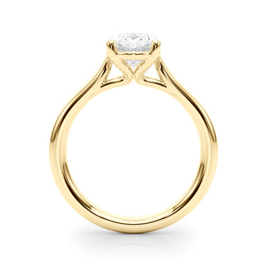 Solitaire Oval Engagement Ring – Oval Lab Diamond Engagement Ring in 18K Gold | Just Brilliant – view 7