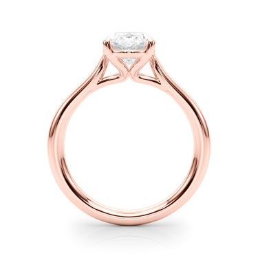 Solitaire Oval Engagement Ring – Oval Lab Diamond Engagement Ring in 18K Gold | Just Brilliant – view 11