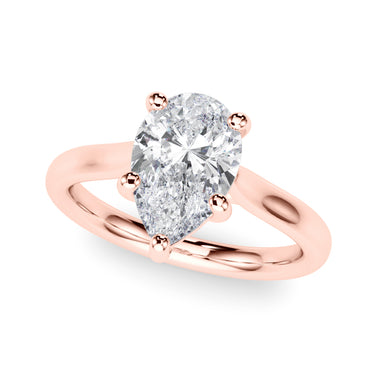 Solitaire Pear Shape – Pear-Shaped Lab Diamond Jewelry in 18K Gold | Just Brilliant – view 10