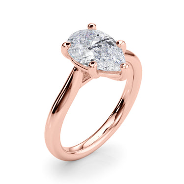 Solitaire Pear Shape – Pear-Shaped Lab Diamond Jewelry in 18K Gold | Just Brilliant – view 13