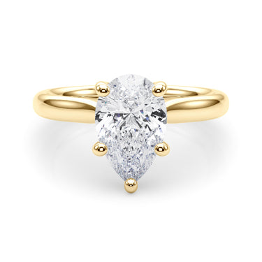 Solitaire Pear Shape – Pear-Shaped Lab Diamond Jewelry in 18K Gold | Just Brilliant – view 8