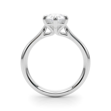 Solitaire Pear Shape – Pear-Shaped Lab Diamond Jewelry in 18K Gold | Just Brilliant – detail view