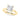 Solitaire Princess Cut Engagement Ring – Princess Cut Lab Diamond Engagement Ring in 18K Gold | Just Brilliant – angle view