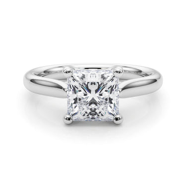 Solitaire Princess Cut Engagement Ring – Princess Cut Lab Diamond Engagement Ring in 18K Gold | Just Brilliant – lifestyle...