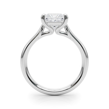 Solitaire Princess Cut Engagement Ring – Princess Cut Lab Diamond Engagement Ring in 18K Gold | Just Brilliant – detail view