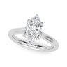 Solitaire Marquise Engagement Ring – Marquise Lab Diamond Engagement Ring in 18K Gold | Just Brilliant