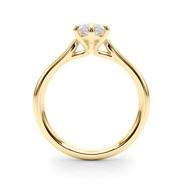 Solitaire Marquise Engagement Ring – Marquise Lab Diamond Engagement Ring in 18K Gold | Just Brilliant – view 7