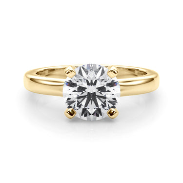 Round Solitaire Engagement Ring – Round Lab Diamond Engagement Ring in 18K Gold | Just Brilliant – view 9
