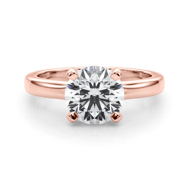 Round Solitaire Engagement Ring – Round Lab Diamond Engagement Ring in 18K Gold | Just Brilliant – view 13