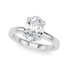 Solitaire Oval Engagement Ring – Oval Lab Diamond Engagement Ring in 18K Gold | Just Brilliant