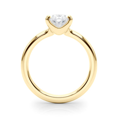 Solitaire Oval Engagement Ring – Oval Lab Diamond Engagement Ring in 18K Gold | Just Brilliant – view 7