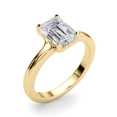 Solitaire Emerald Cut – Emerald Cut Emerald Jewelry in 18K Gold | Just Brilliant – view 9