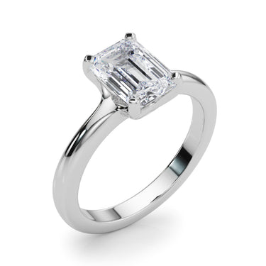 Solitaire Emerald Cut – Emerald Cut Emerald Jewelry in 18K Gold | Just Brilliant – lifestyle view