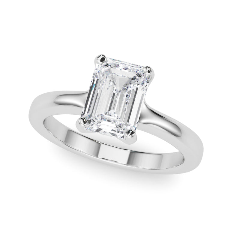 Solitaire Emerald Cut – Emerald Cut Emerald & Lab Diamond Jewelry in 18K Gold | Just Brilliant