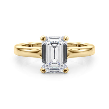 Solitaire Emerald Cut – Emerald Cut Emerald Jewelry in 18K Gold | Just Brilliant – view 8