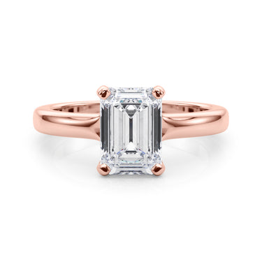 Solitaire Emerald Cut – Emerald Cut Emerald Jewelry in 18K Gold | Just Brilliant – view 12