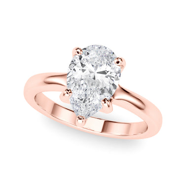 Solitaire Pear Shape – Pear-Shaped Lab Diamond Jewelry in 18K Gold | Just Brilliant – view 10