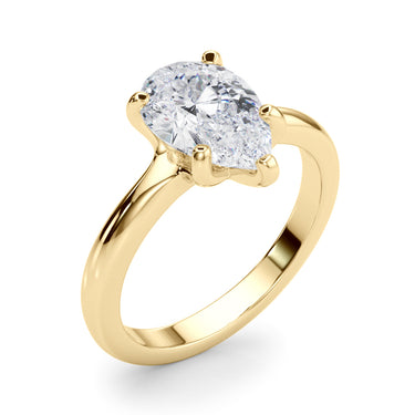 Solitaire Pear Shape – Pear-Shaped Lab Diamond Jewelry in 18K Gold | Just Brilliant – view 9
