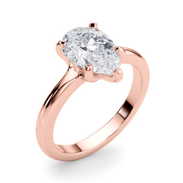 Solitaire Pear Shape – Pear-Shaped Lab Diamond Jewelry in 18K Gold | Just Brilliant – view 13