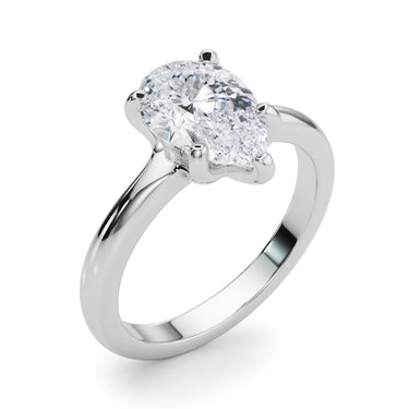 Solitaire Pear Shape – Pear-Shaped Lab Diamond Jewelry in 18K Gold | Just Brilliant – lifestyle view